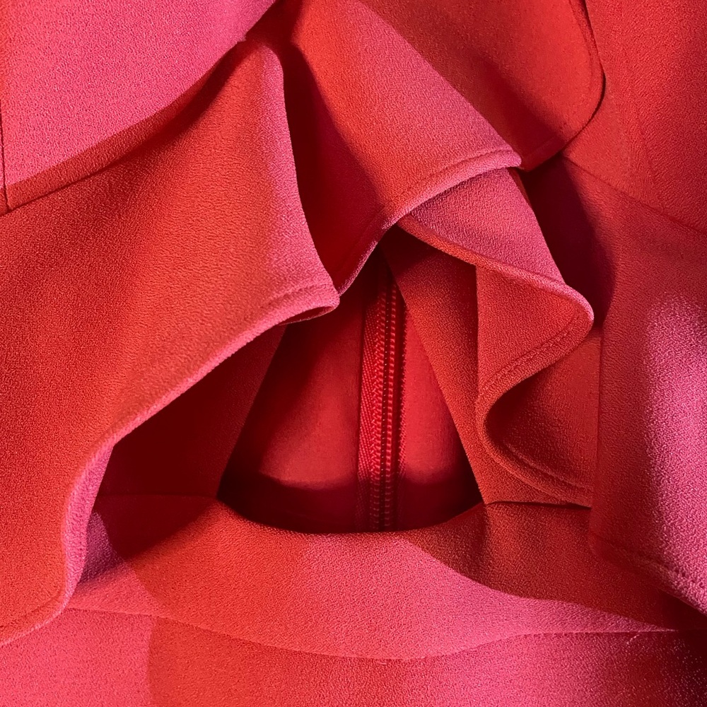 BCBGMaxAzria Red Ruffle Mini Dress - Picture 4 of 9